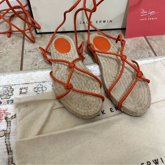 New Jack Erwin x Olivia Lopez espadrille sandals size 7 - Picture 7 of 9